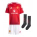 Echipament fotbal Manchester United Antony #21 Tricou Acasa 2024-25 pentru copii maneca scurta (+ Pantaloni scurti)